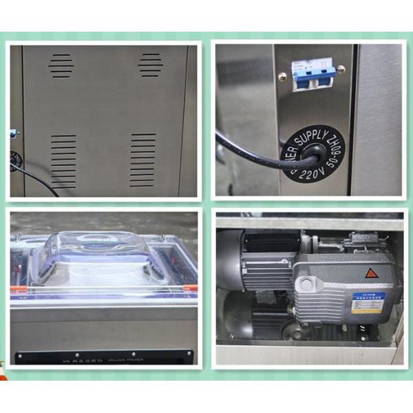 Mini ahorro de alimentos Bolsa de vacío sellador tipo accionado eléctricamente cámara única