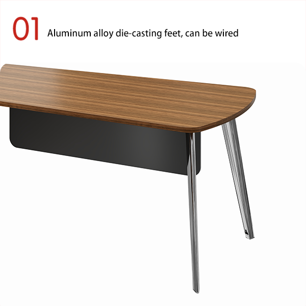 A Main Storage Cabinet with Octagonal Aluminum Alloy Die-casting Feet for the Main Desk