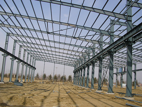 Modern Prefabricated Steel Building Warehouse , Prefab Steel Structure Factory Building