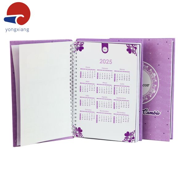 Purple Custom Planner Printing Offset Printing Custom Color Planner