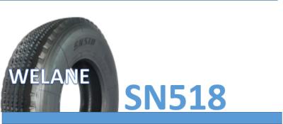 16mm Depth Light Truck Bus Radial Tyres PR20 SN518 Pattern Natural Rubber Material 