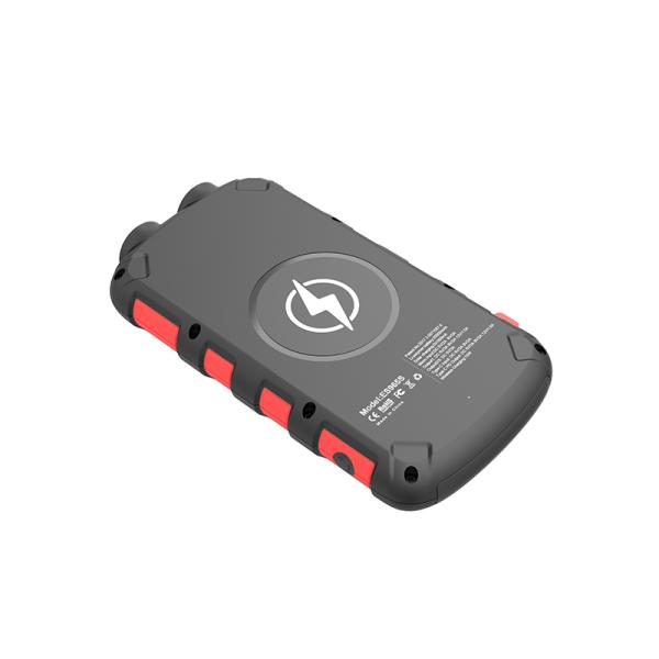 IPX6 Waterproof Solar Power Bank 20000mAh 15W Wireless Charging With 2W LED Lights