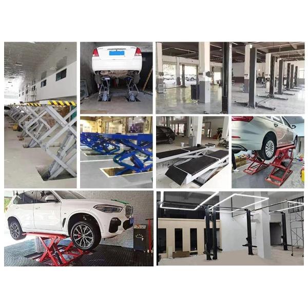 3000kg-3500kg Lifting Capacity Mid Rise Scissor Car Lift for Portable Car Maintenance