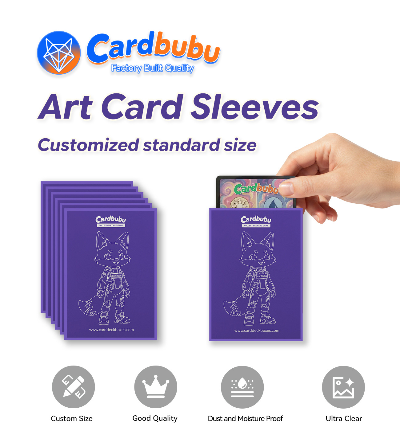2.5inch MTG Card Sleeves UV Varnishing Full Color Pokemon Sleeves