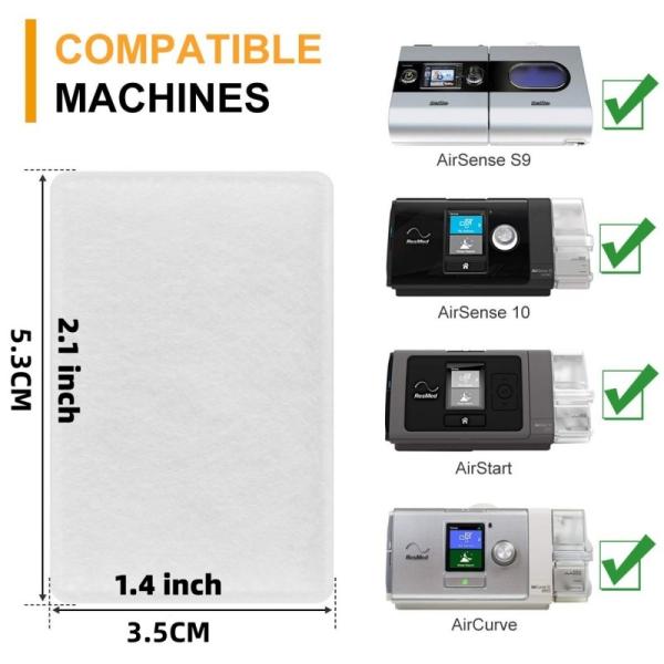 Filtres CPAP jetables pour les mini ventilateurs S9 S10 S11