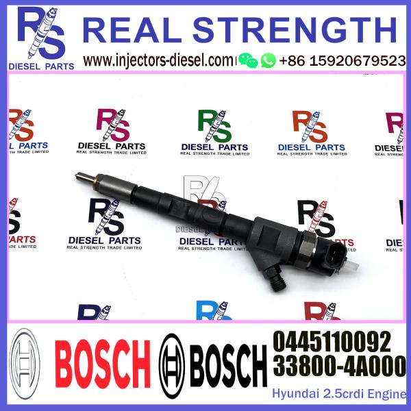 Diesel Fuel Common Rail Injector 0445110092 33800-4A000 33800-4A170 For KIA/HYUNDAI 2.5CRDi Engine