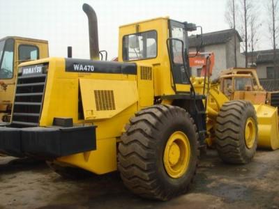 carregadores da roda de segunda mão da cubeta 4.2m3, carregador da roda dianteira de KOMATSU WA470