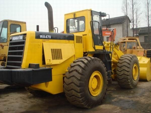 carregadores da roda de segunda mão da cubeta 4.2m3, carregador da roda dianteira de KOMATSU WA470