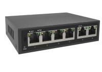 Interruptor BT Gigabit PoE não gerenciado 6*10/100Base-T Portos RJ45 + Portos 1-4 Suporte Bt PoE