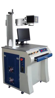 220V / 50HZ Fiber Laser Marking Machine for Car Keys , with He-Ne Red Light Positioning