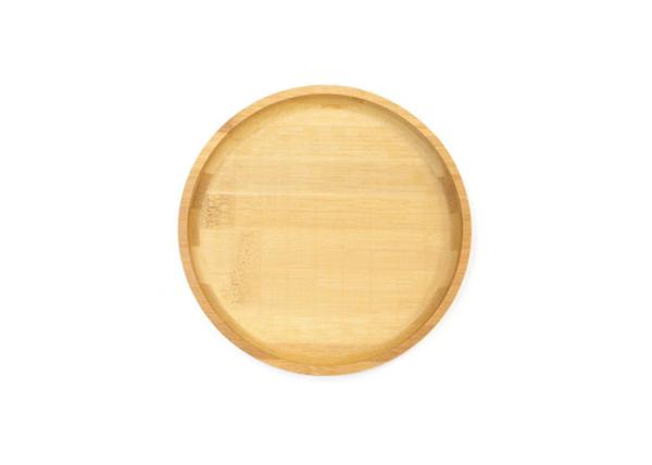 Bamber Large Size Bamboo Serving Tray, Round Shape for High Quality Bamboo Serving Tray