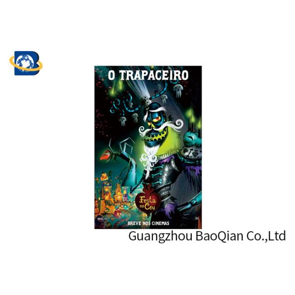 4 тема мультфильма царапины линзовидного плаката цвета УЛЬТРАФИОЛЕТОВЫХ печатая 3Д облегченная АНТИ-