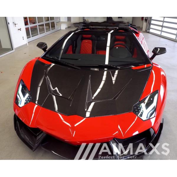 1016 Style Carbon Fiber Bonnet for Aventador Lp700 LP720 LP750SVCarbon Fiber Hood Top Quality