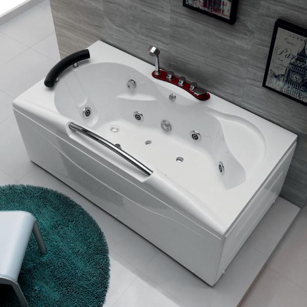 Massage Acrylic Whirlpool Bathtub M1789-R High Gloss Fade Resistant