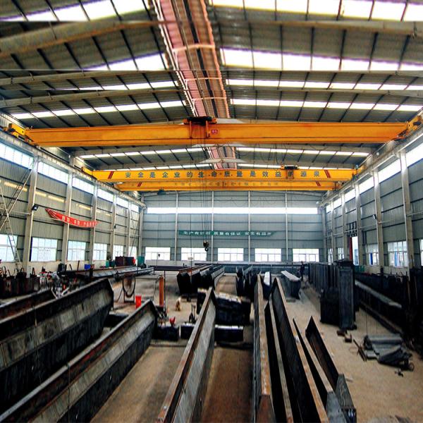 2 Tons Red Low Headroom Bridge Crane Span 10m, uesd in workshop