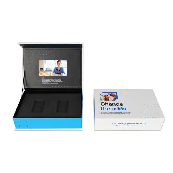 7 inch LCD screen boxes custom packaging and media LCD video gift box for advertising video box