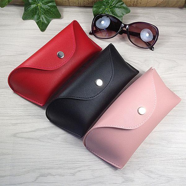 Colorful PU Leather Eyewear Cases Cover For Sunglasses Women's Eyeglasses Bag