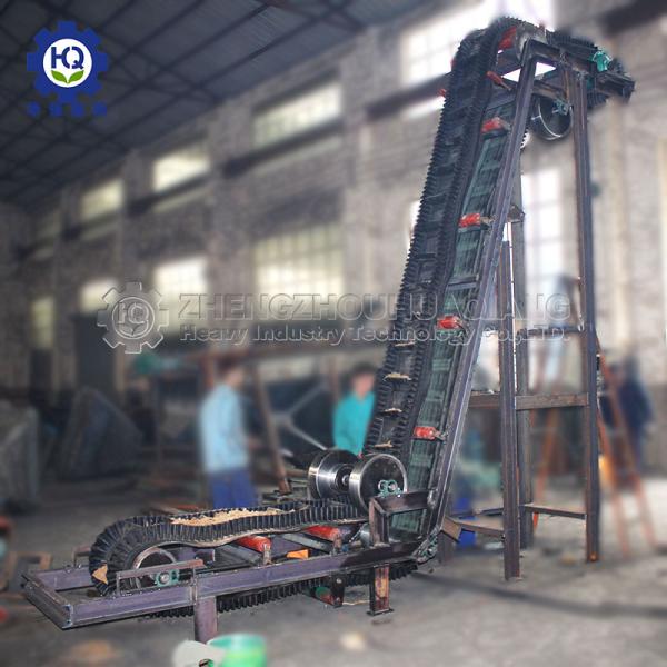 300mm 90 Degrees Bio Organic Fertilizer Big Angle Belt Conveyor