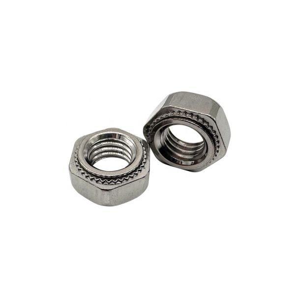 Zinc Plated Carbon Steel Hex Clinch Nuts M6 M8 M10 M12 Press Threaded Insert