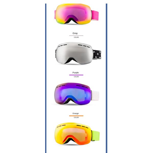 Masque de ski à lentille magnétique personnalisable, anti-choc, photochromique