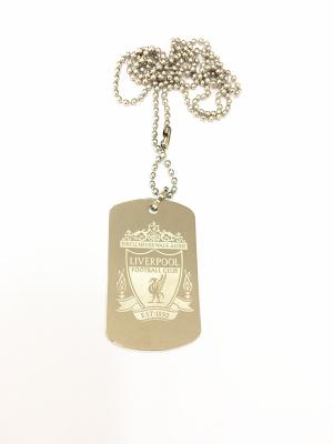 50MM Size Custom Printed Dog Tags , Gold Plated Ball Chain Tags For Promotional