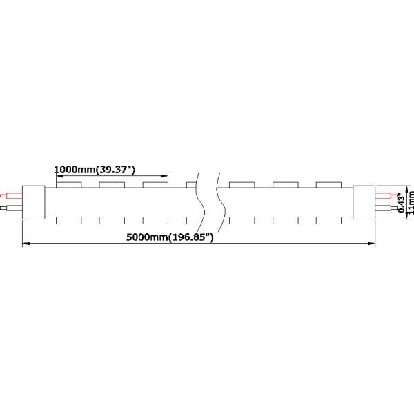 SMD 5050 Flexible RGBW RGB LED Rope Light Spool  Waterproof With UL
