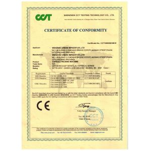 WENZHOU URBAN PACKLINE CO., LTD. Certifications