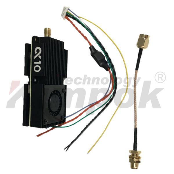 Kimpok Ultra Long Range 7.2G 10W VTX Drone Accessory Video Transmitter Switchable Power UAV VTX 64CH Image Transmission Shenzhen Made