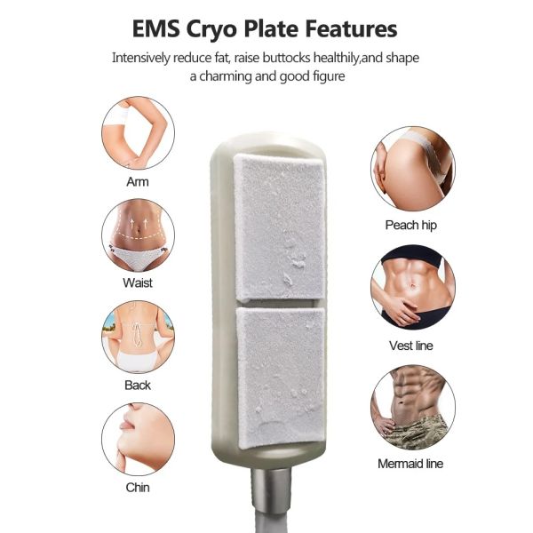 Non-invasive Body Slimming 4 Cooling Pads Cryo Membrane Fat Freezing Professional Machine Cool Sculpting Salon Massager Device