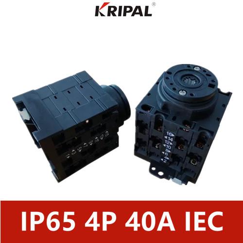 Three Phase IP65 Manual Changeover Switch IEC standard 32A 40A