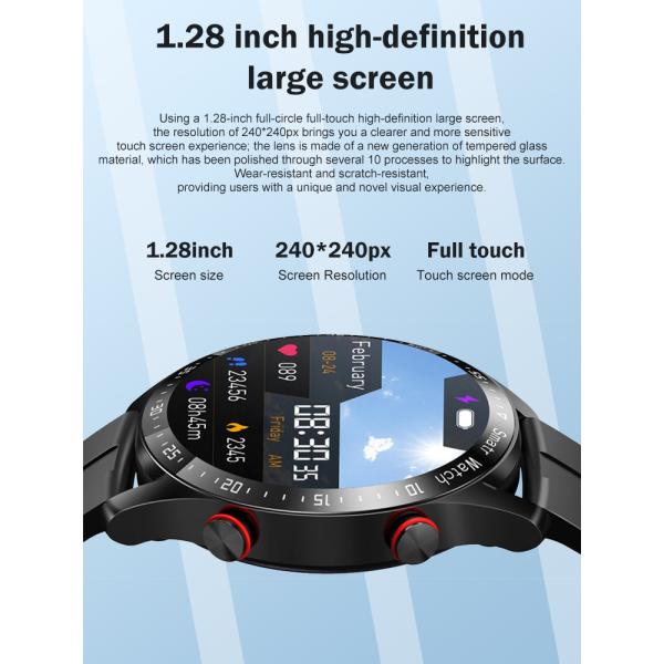 Fitness Heart Rate Smart Watch For Huawei with Multi-sport Mode 1.28 inch Touch Screen