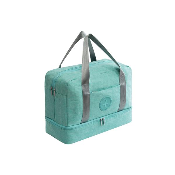 Oxford Cooler Tote Bags Insulated Lunch Tote Dark Blue Orange