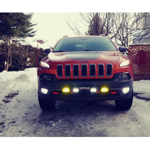 Combo Beam Amber LED Light Bar Offroad , Amber Off Road Lights OEM Service