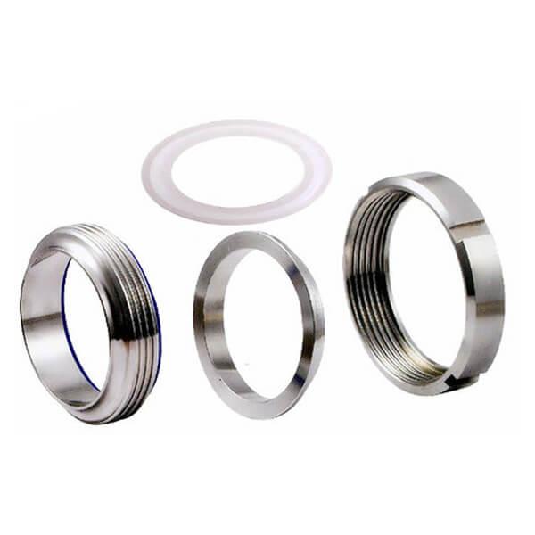 DIN11851 Sanitary Unions Screwed Pipe Connection Fittings For Food Chemical