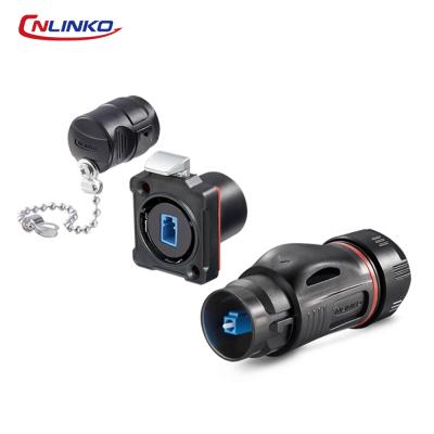 CNLINKO BD24 Plastic Industrial Waterproof Cable Panel Mount Connector