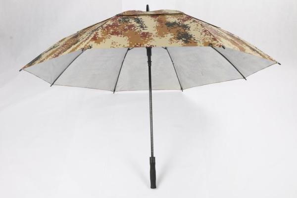 210D Oxford Camouflage Double Canopy Golf Umbrella With Logo Fiberglass Frame