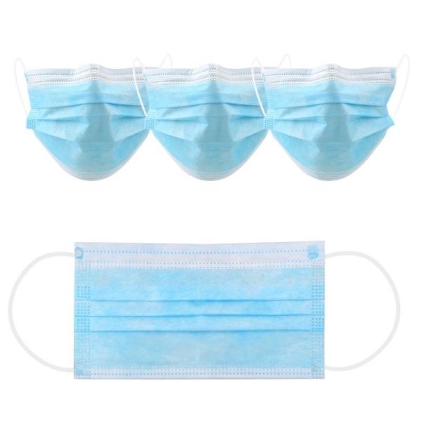 3 Ply Disposable Protective Mask For Cough Germs Illness Eco - Friendly