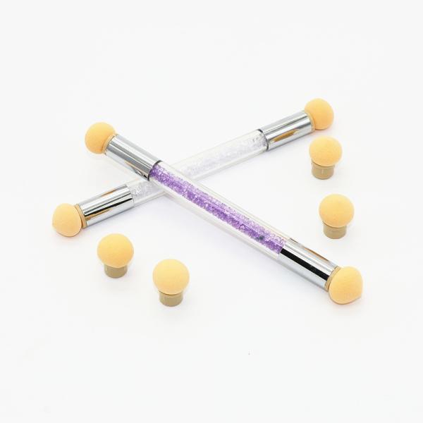 Customizable Double Nail Art Brush Acrylic Water Drill Filling Brush Rod Dizzy Dye Pen
