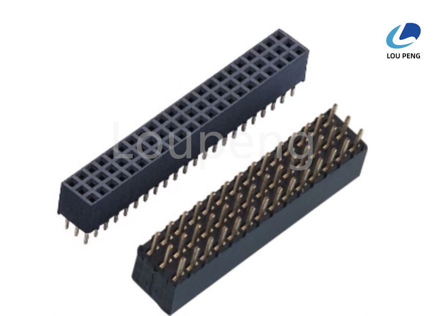 Plastics Height 5 Point 9 Millimeters Female Connector Header Pin PA6T 30 Percent Glass Fiber High Strength Connector Pin