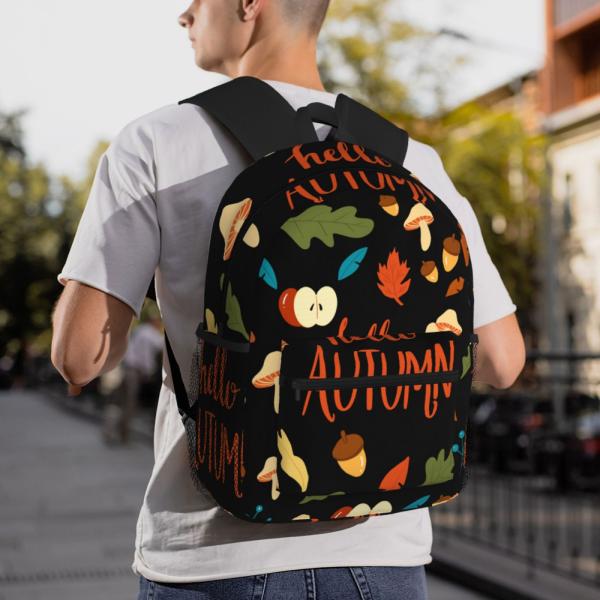 DTG Printed Oem Backpack With Water-Resistant Metallic Fabric for Custom Cheerleading