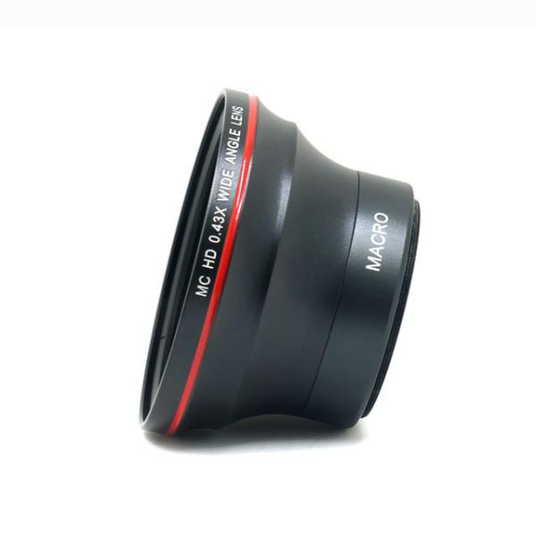 High Resolution 0.43X Wide Angle Camera Lens 85mm X 34 Mm External Light Size
