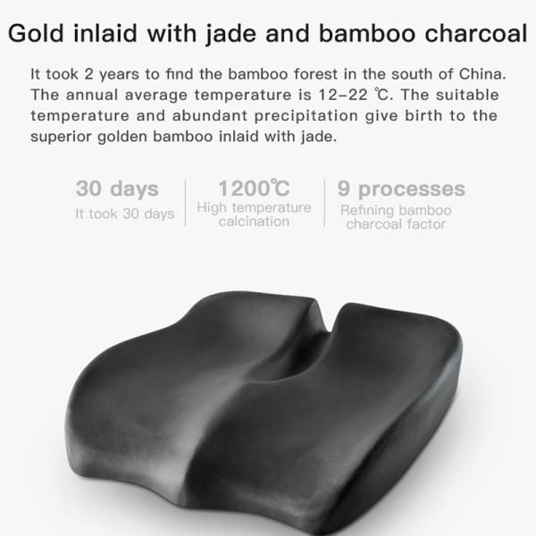 760g Memory Foam Seat Cushion for Coccyx Support in Comfortable Office and Car