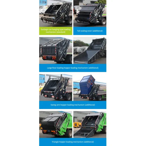 3 Ton Electric Kitchen Waste Compactor Truck with Euro 6 Emission Standard and High-Strength Manganese Steel Construction