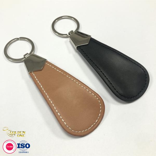 High Quality Custom Color Leather Key ring Blank Custom Logo Laser Luxury Pu Leather promotional keychain For Gift