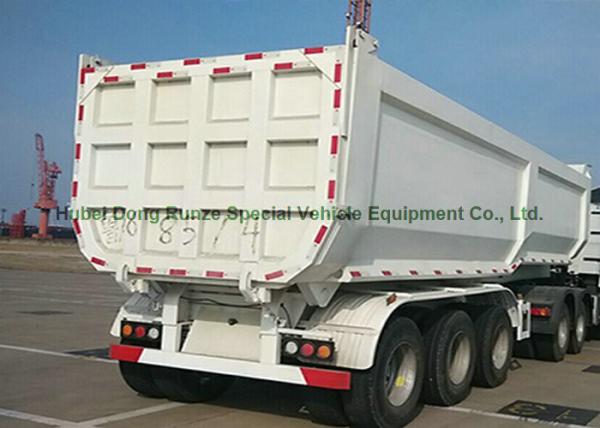 Heavy Duty Dumper Semi Trailer Truck for 3 Axles U shape Hydraulic dump Tipper Trailer 45 - 50 Ton