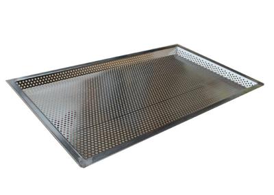 600*400mm 5mm Hole Stainless Steel Perforated Baking Tray For Bread / Biscuit