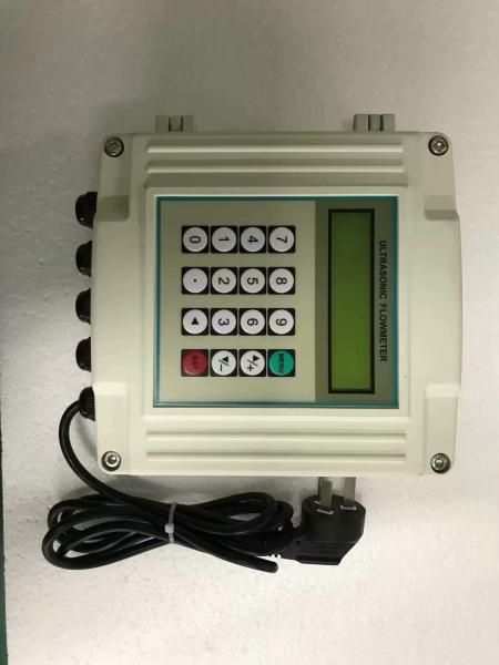 Portable External Probe Hot And Cold Flow Meter Wall Mounted Ultrasonic