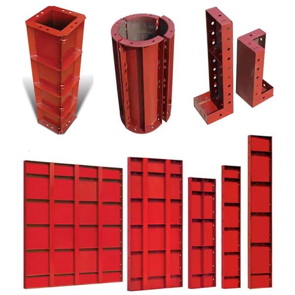 Reusable 300 Times High Corrosion Resistance Round Column Steel Formwork with Customizable Diameter for Concrete Construction