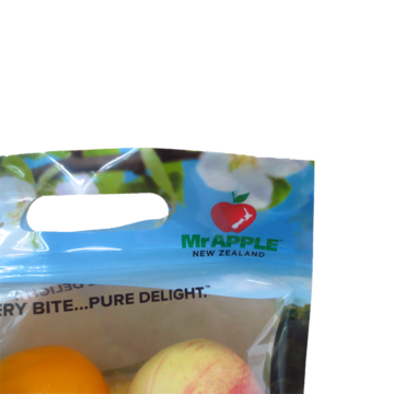 OPP Plastic Fresh Fruit Bags Transparent Plastic Package Zipper Containers PET
