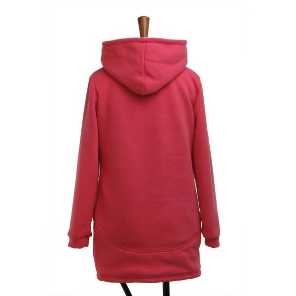 Фуфайки дам осени с капюшоном, вышитый OEM хлопка